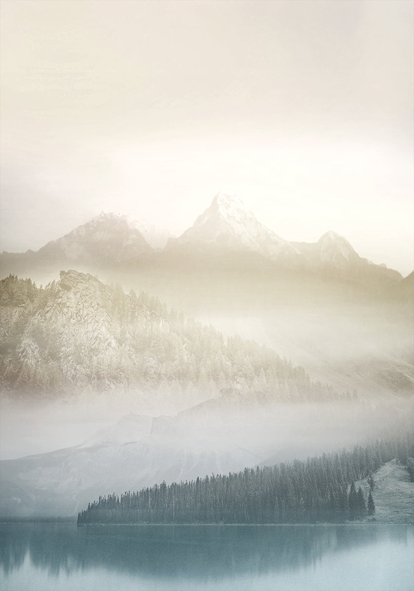 Poster Paesaggio vanigliato III