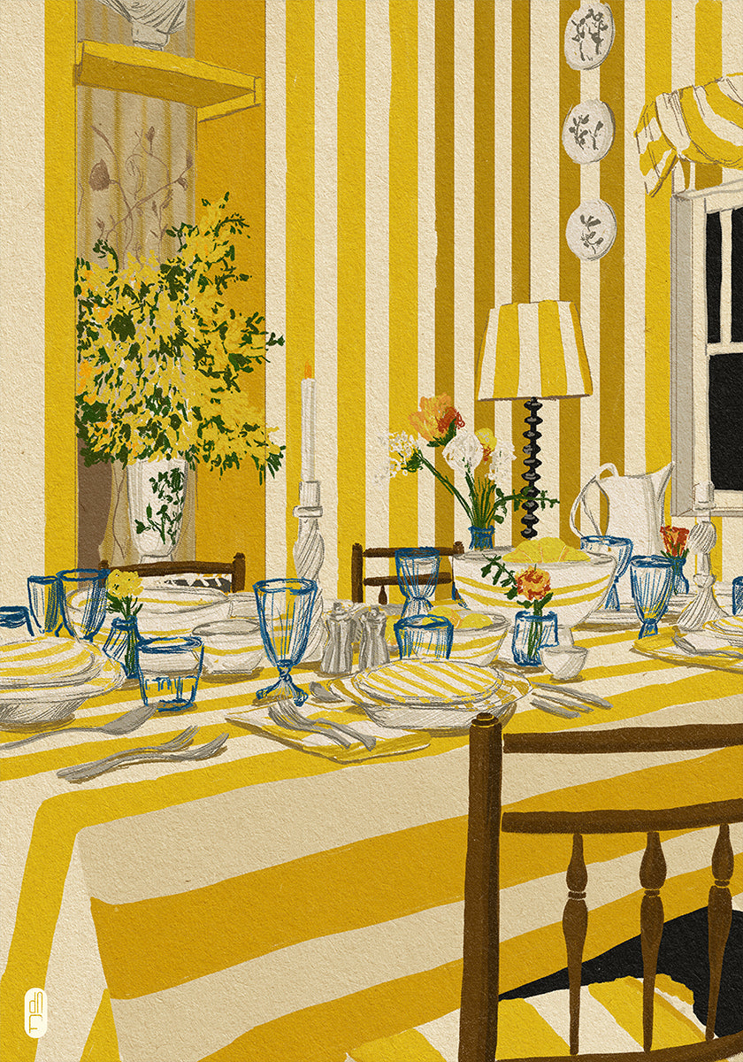 Poster con ritratto della stanza della settimana 30