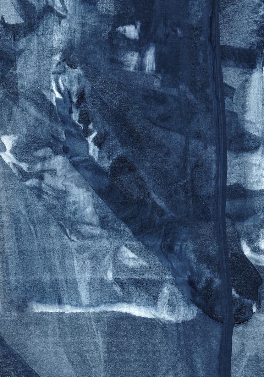 Poster di linee verticali scorrevoli con texture blu