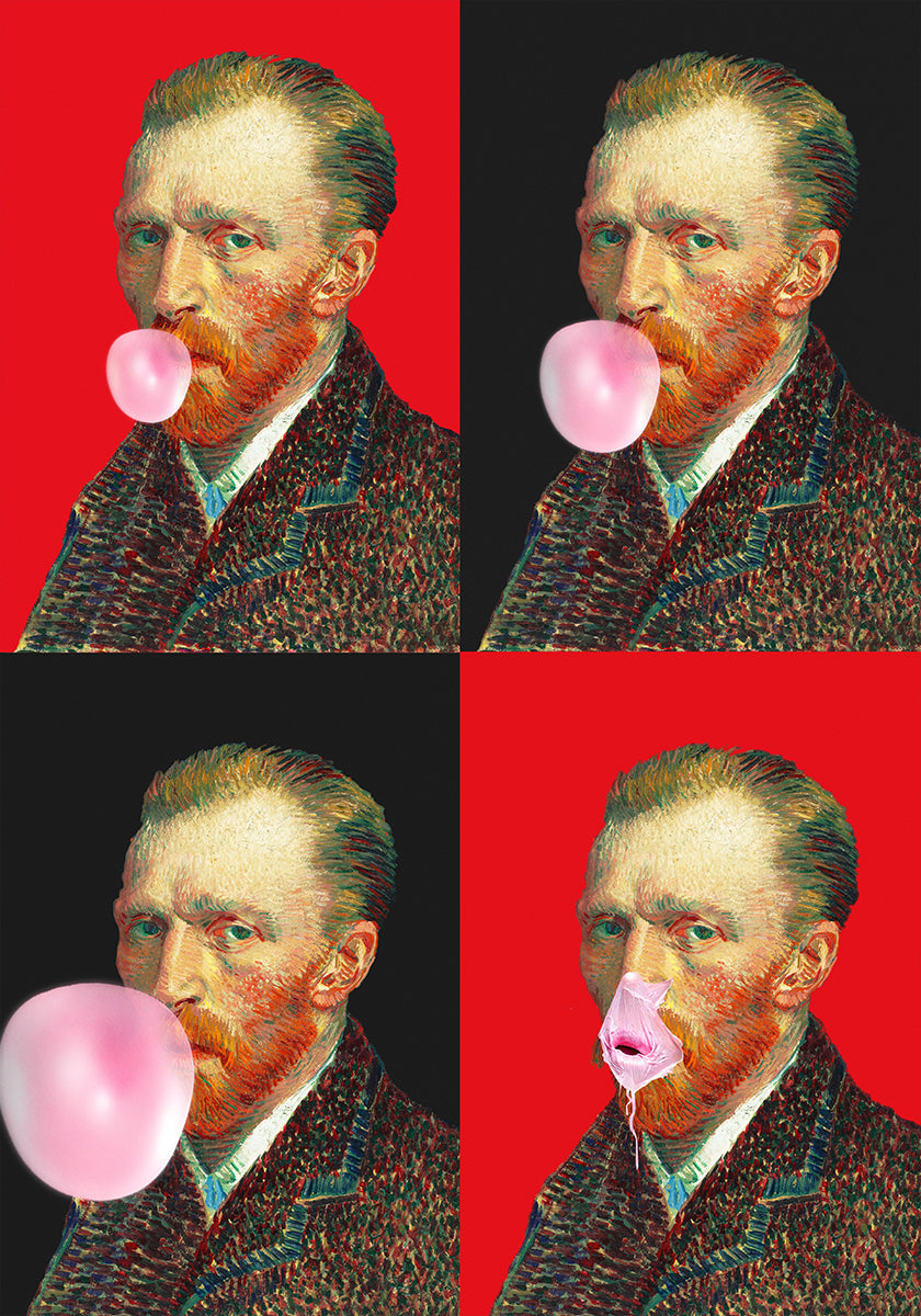 Poster dell'esplosione della gomma di Vincent