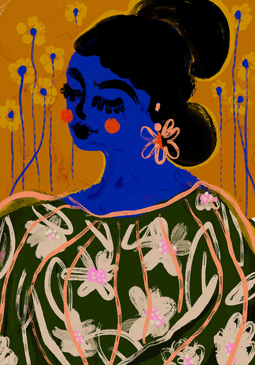 Topo dai fiori blu
