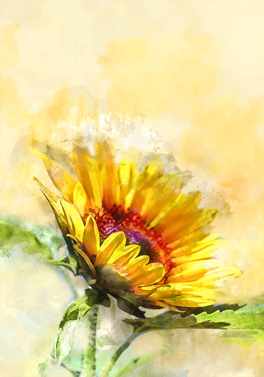 Poster soleggiato in fiore