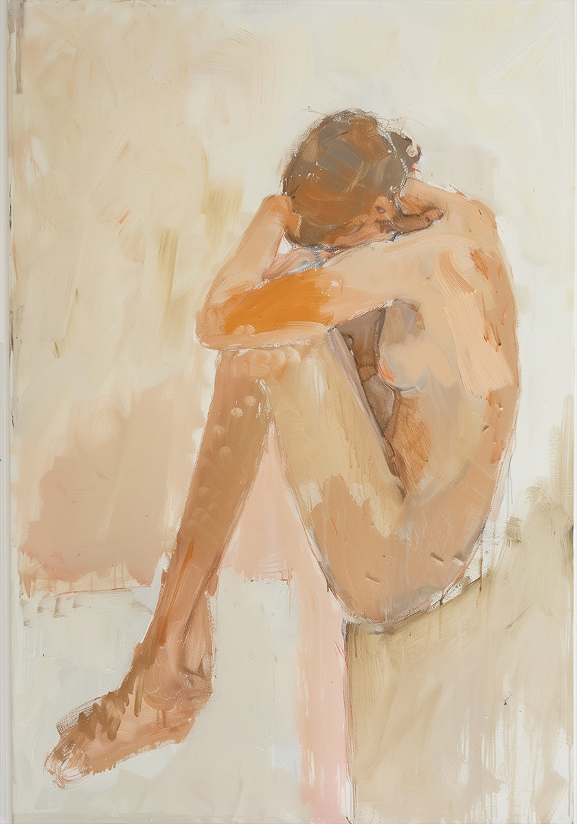 Poster di donna nel bagno