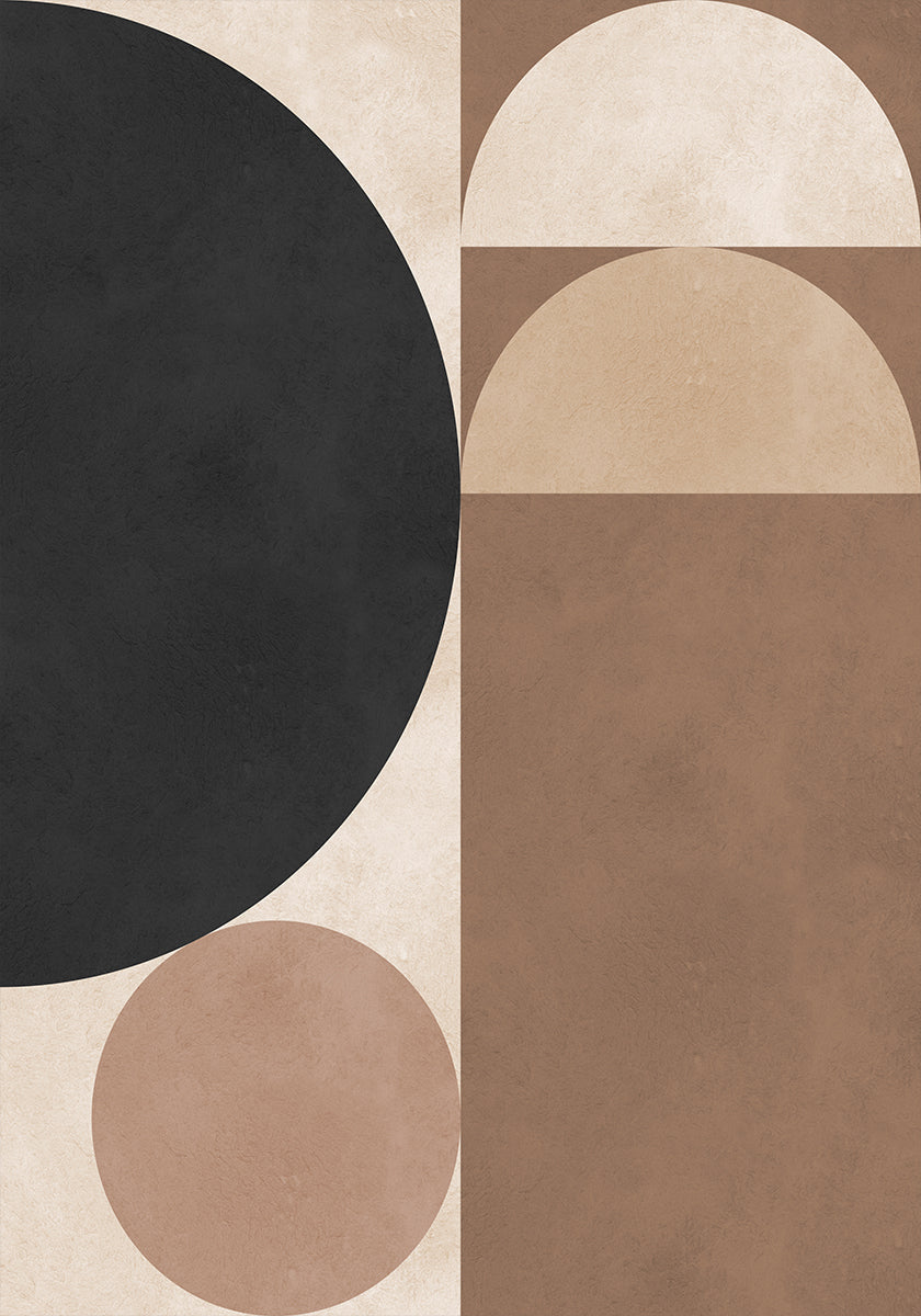 Poster con geometria marrone 6