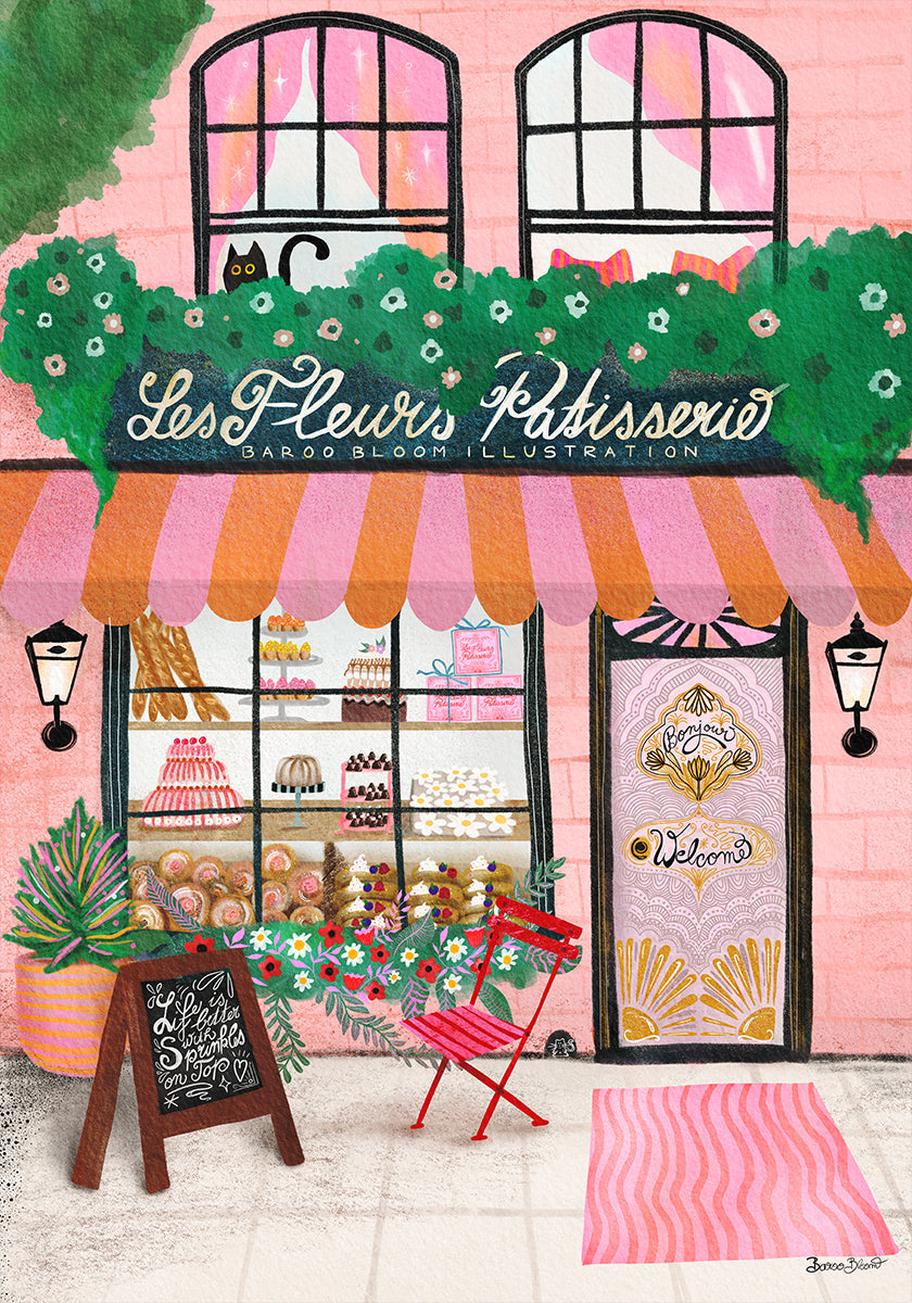 Poster anteriore del negozio di dolci