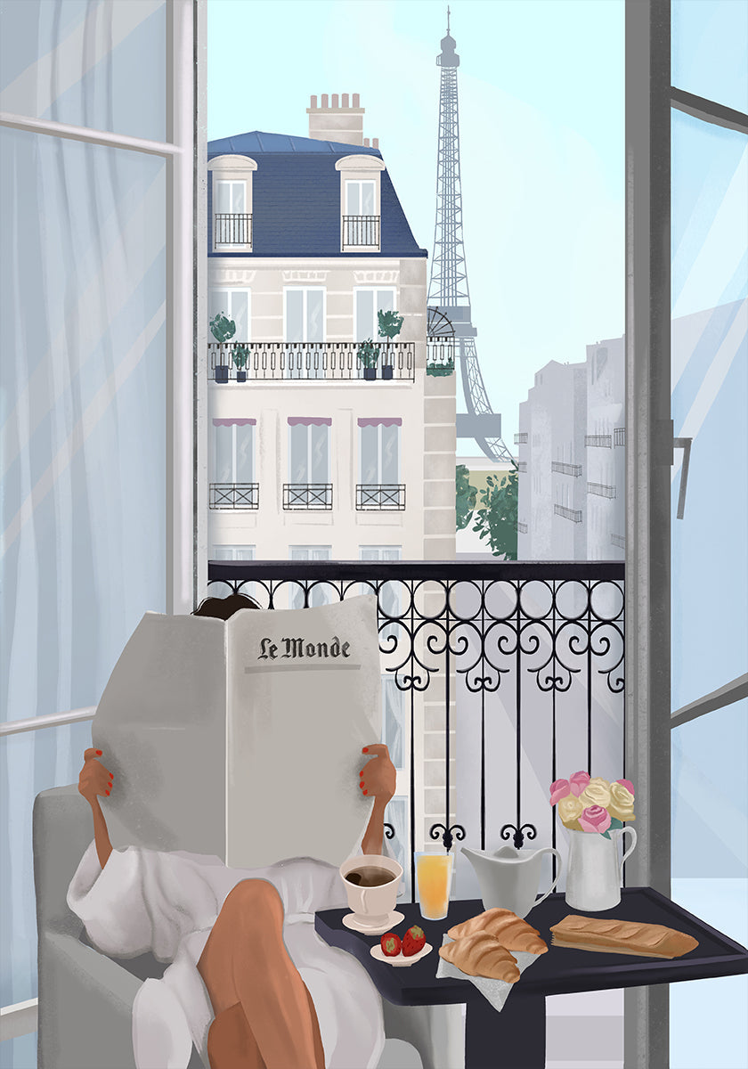 Poster del balcone di Parigi