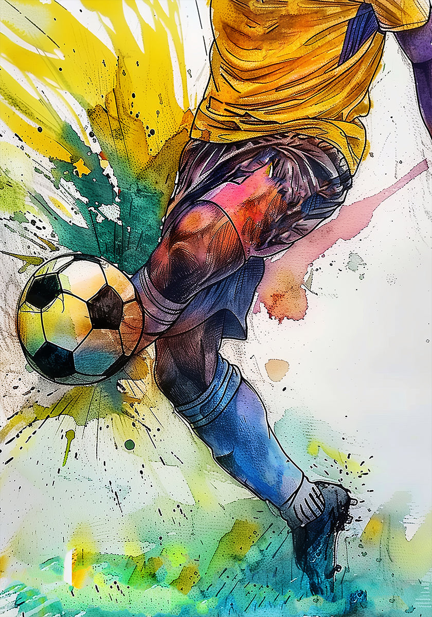 Giocatore di football sportivo dell'acquerello (3)
