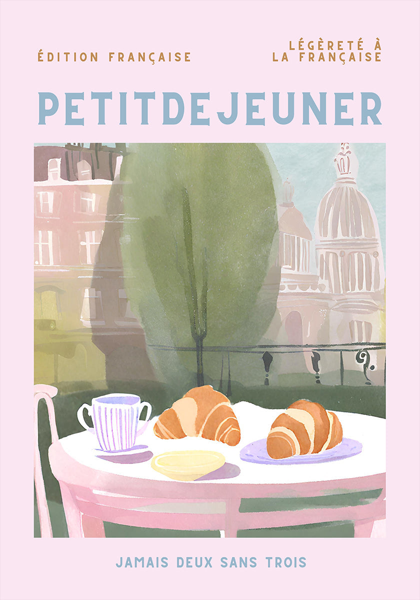Petit Dejeuner, Croissant, Parigi, Pastello