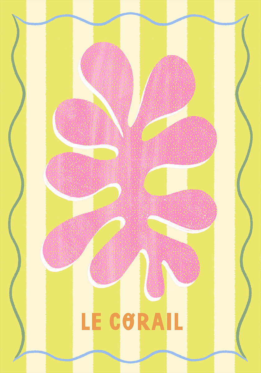 Poster Le Corail Limone/Crema