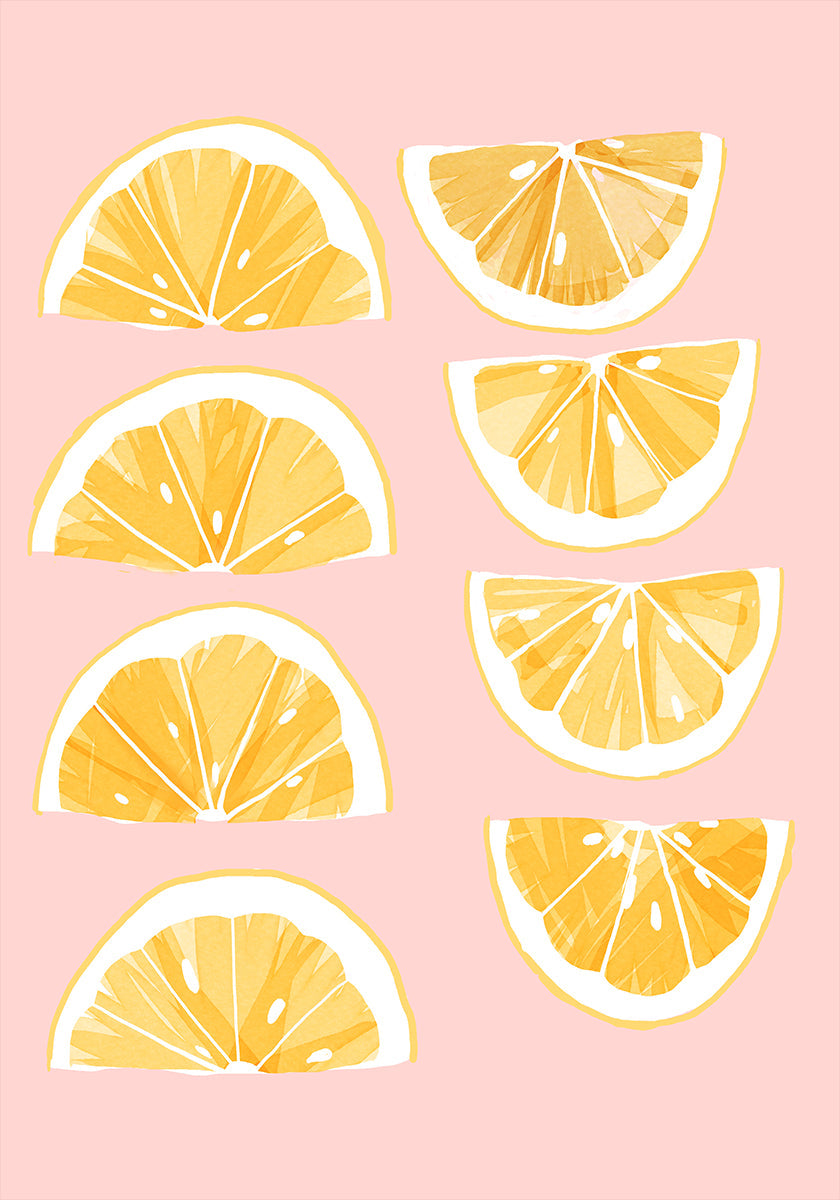 Poster di limoni a fette