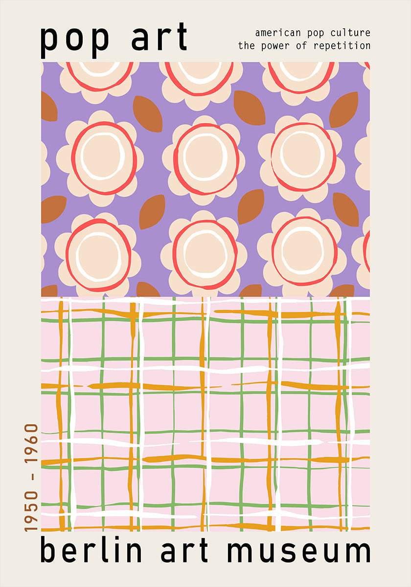 Poster pop art del Museo d'arte di Berlino