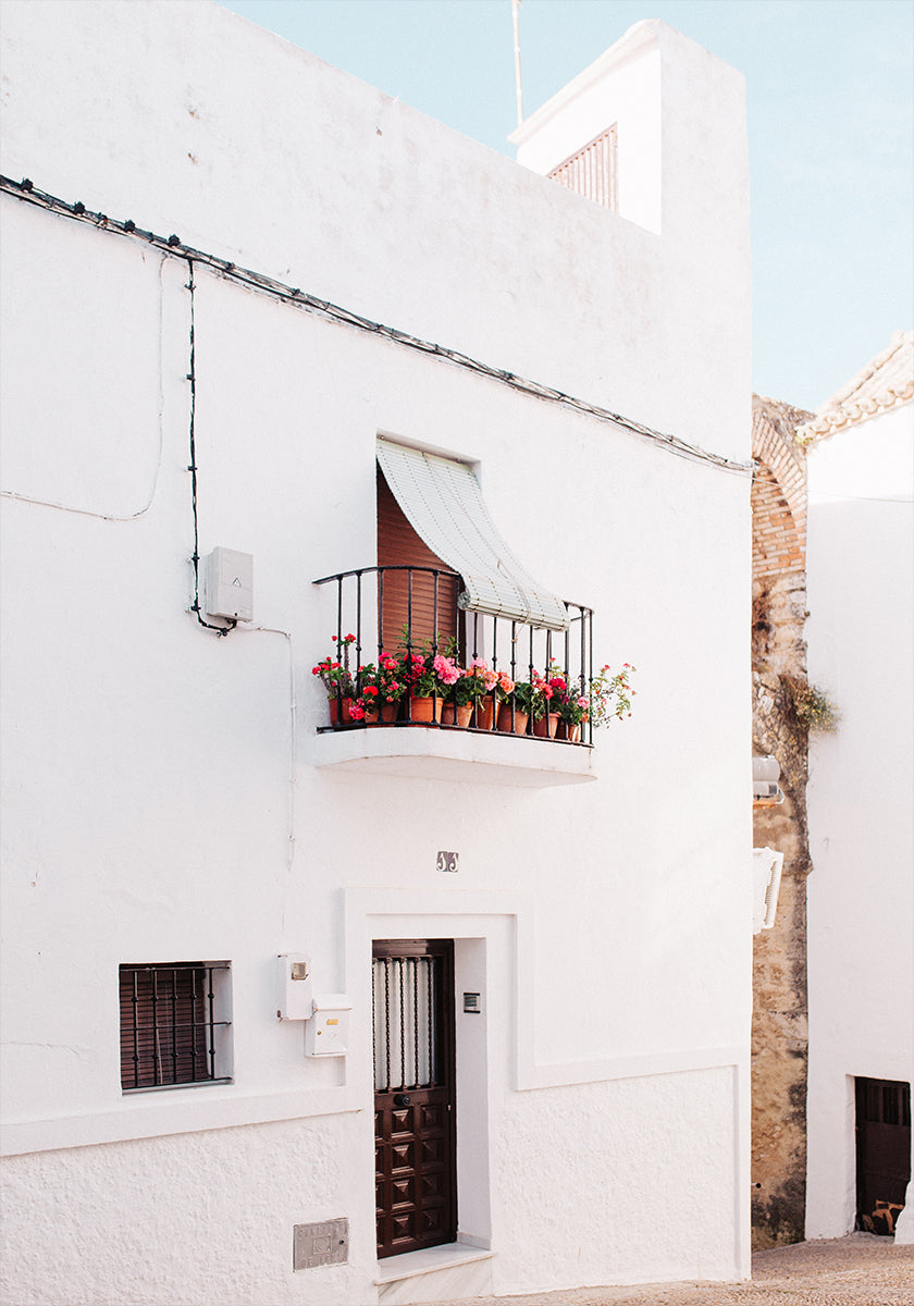 Poster della casa bianca dell'Andalusia