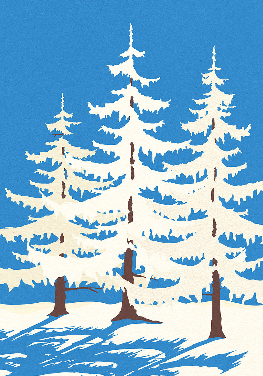 Harz Winter Trees Plakat
