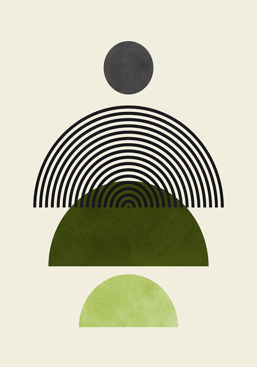 Linee e cerchi 4 Poster