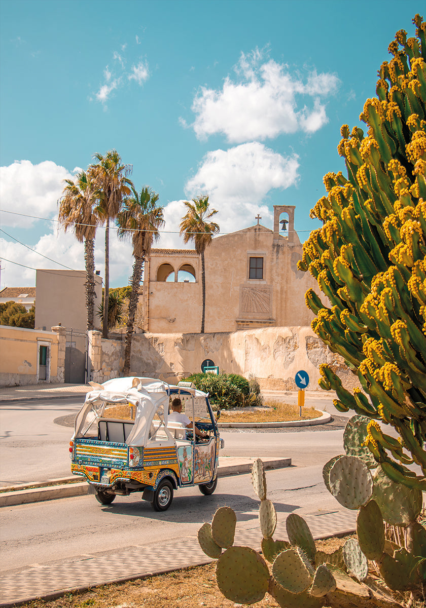 Poster di giro in tuk tuk
