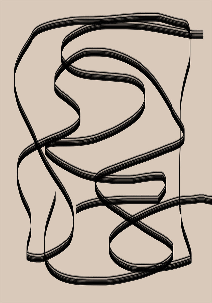 Labirinto di linee fluide