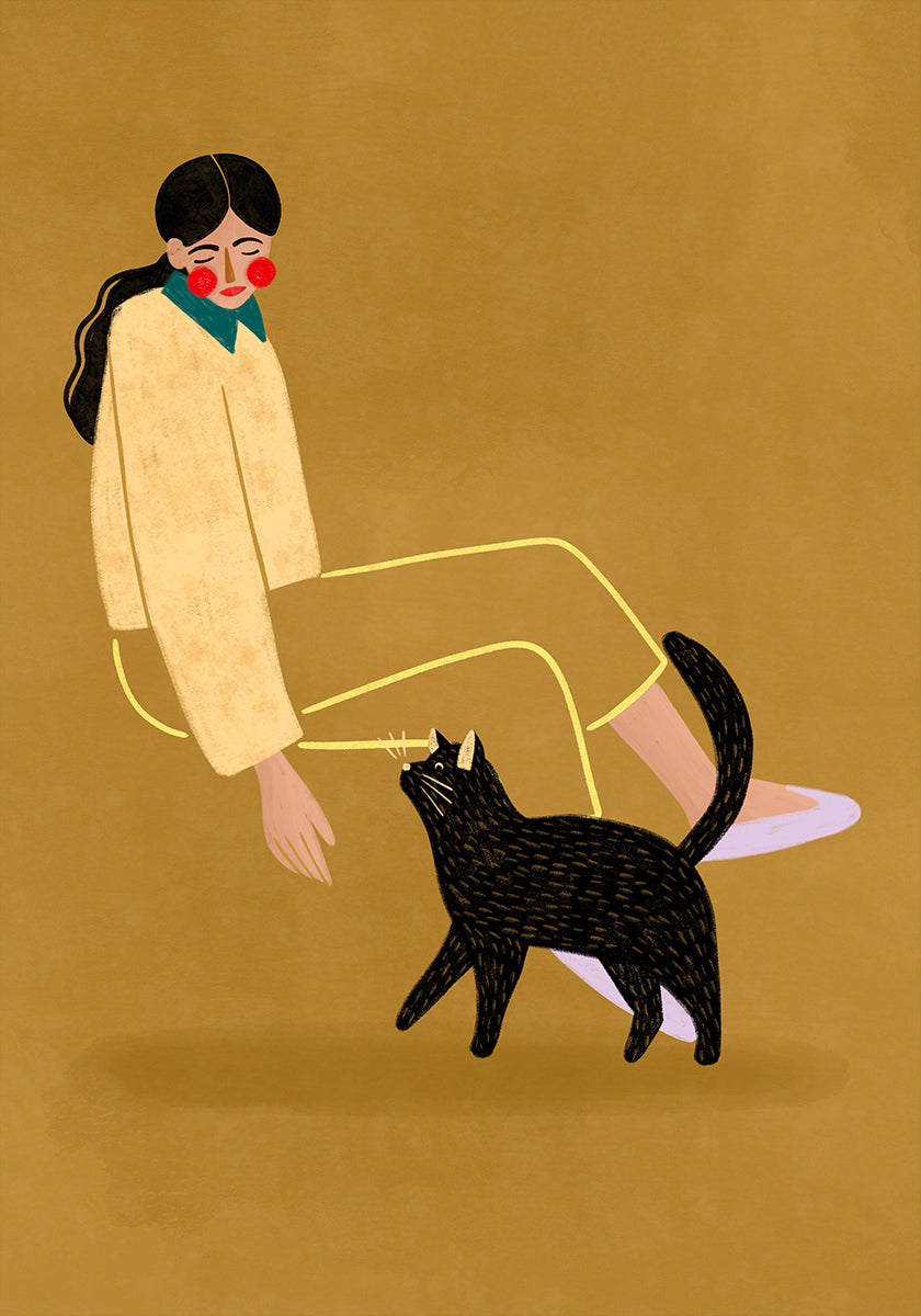 Poster di mamma gatto