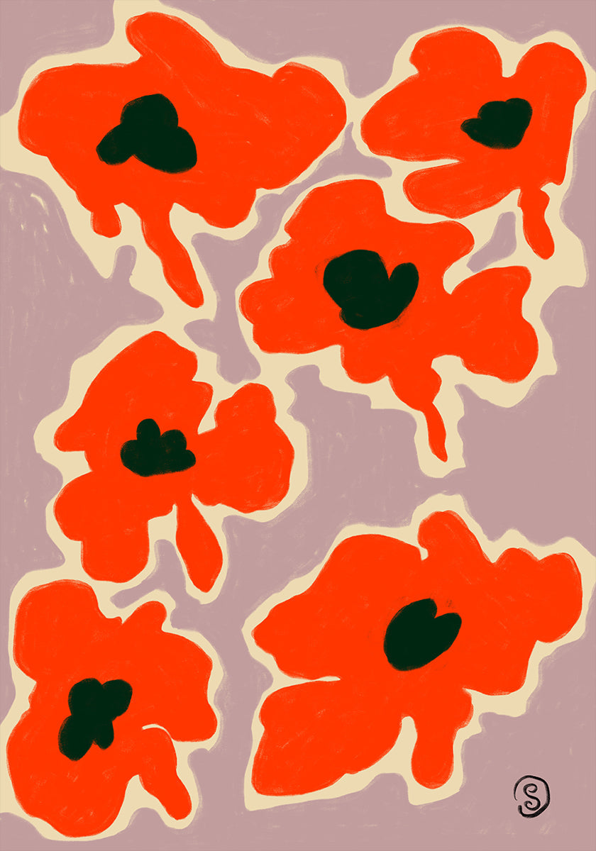 Fiori di papavero vibranti