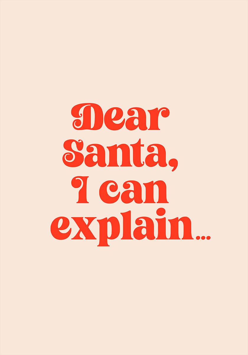 Caro Babbo Natale, posso spiegarti il ​​poster