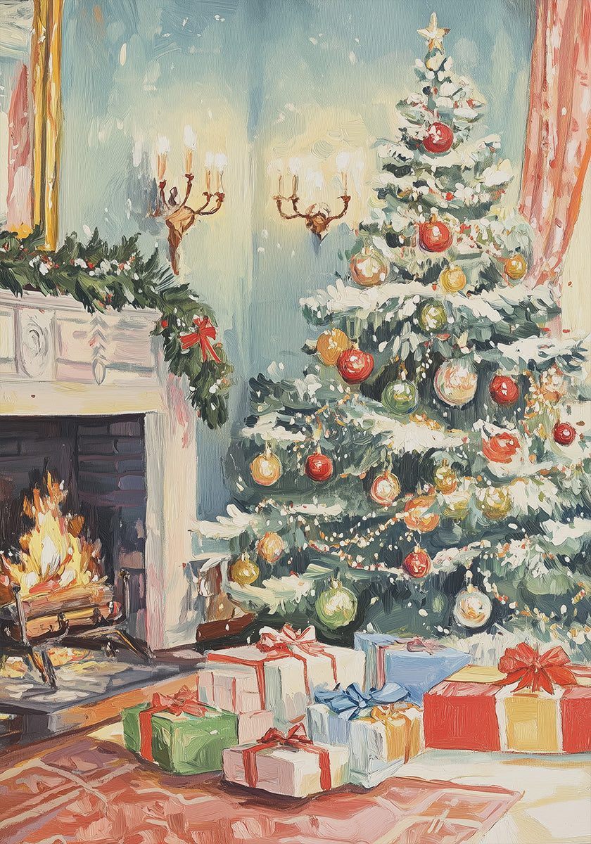 Poster del soggiorno di Natale