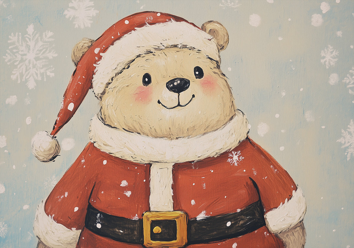 Poster dell'orso di Natale