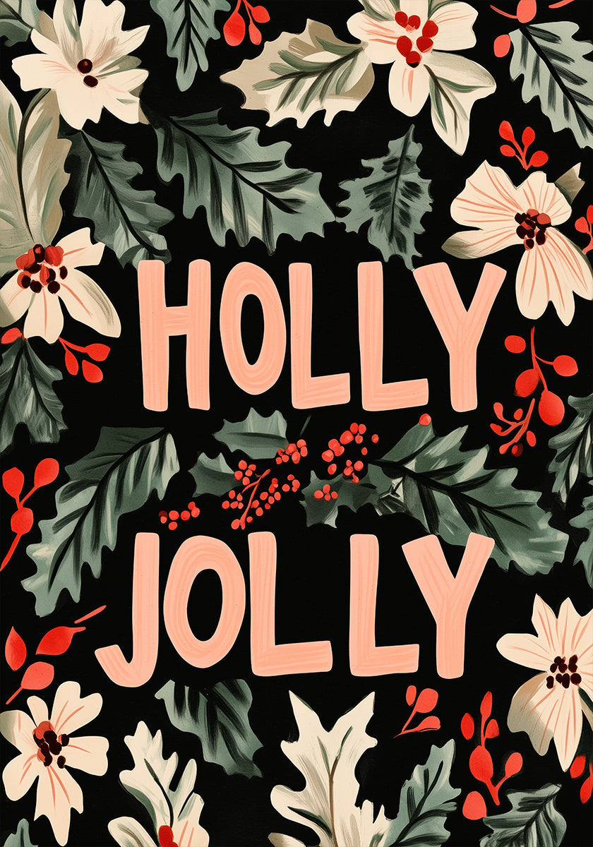 Poster di fogliame festivo