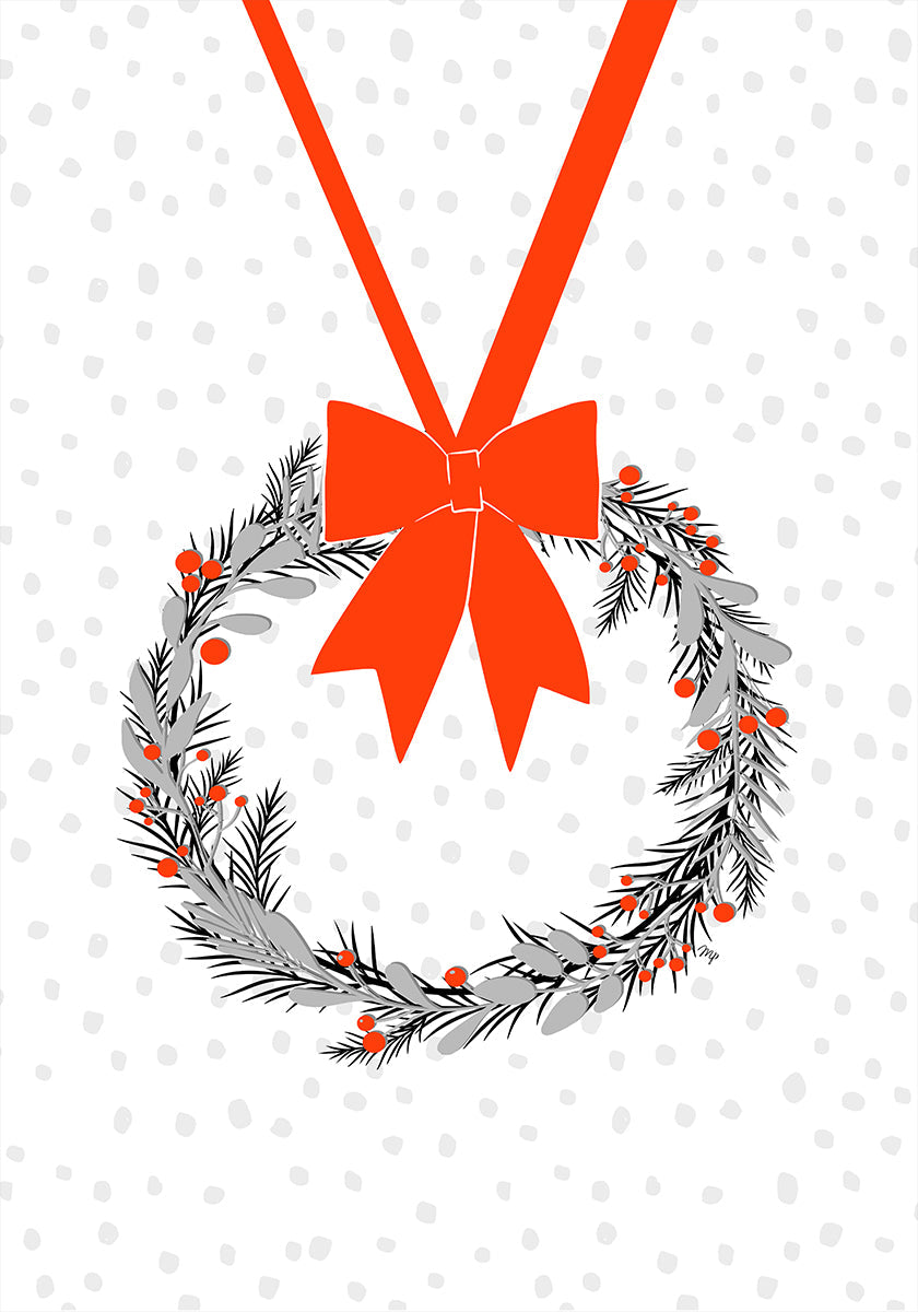 Poster di gioia ghirlanda festiva