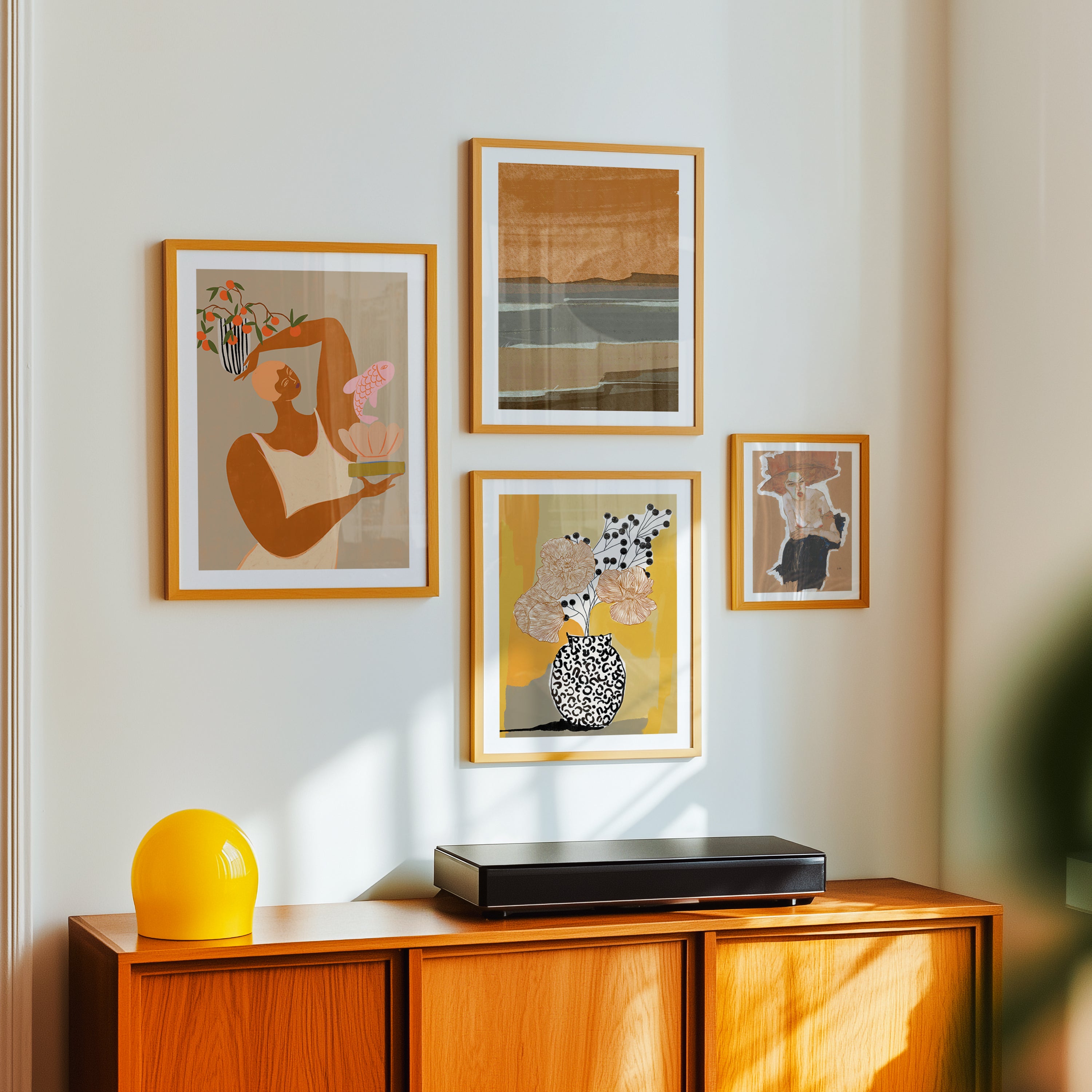 Poster da parete con galleria moderna astratta