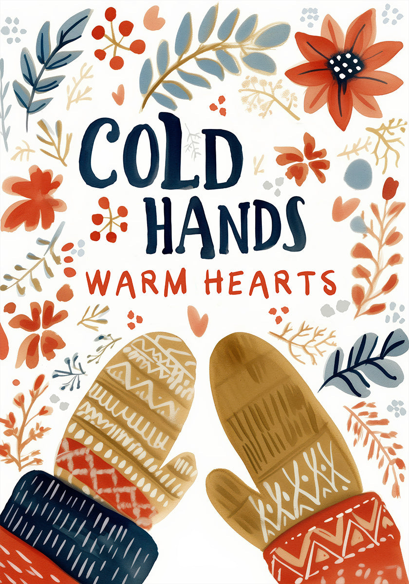 Poster magico dei guanti accoglienti