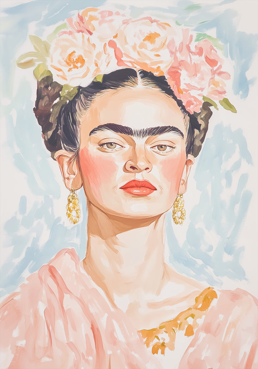Poster a colori pastello Frida