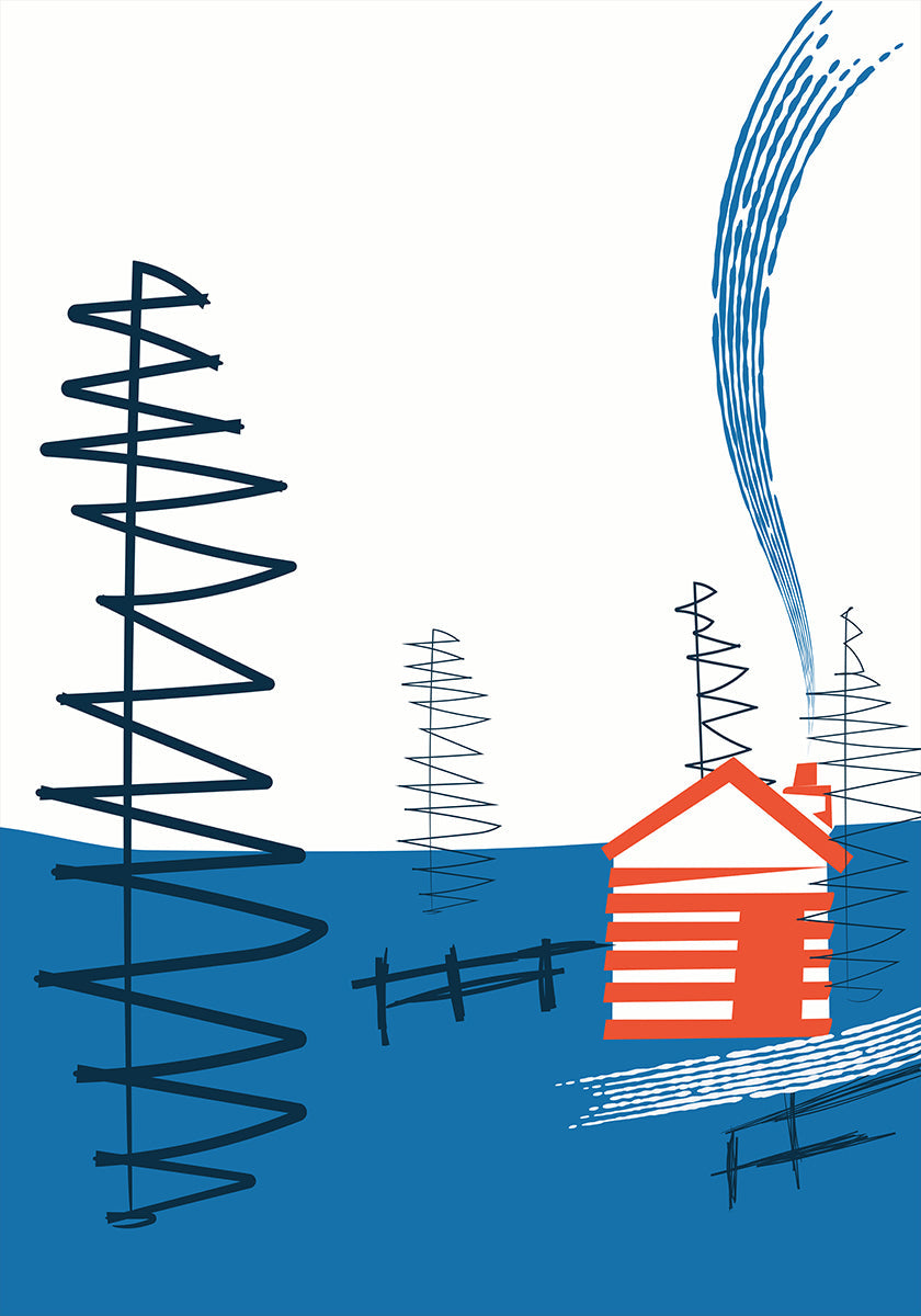 Poster di ritiro in cabina accogliente