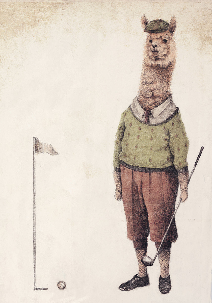 Poster del club di golf dell'Alpaca