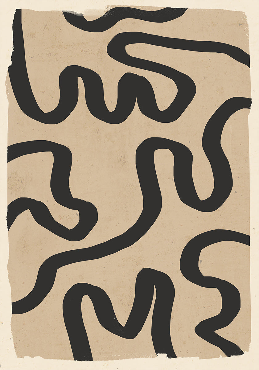 Poster linea astratta arte 173