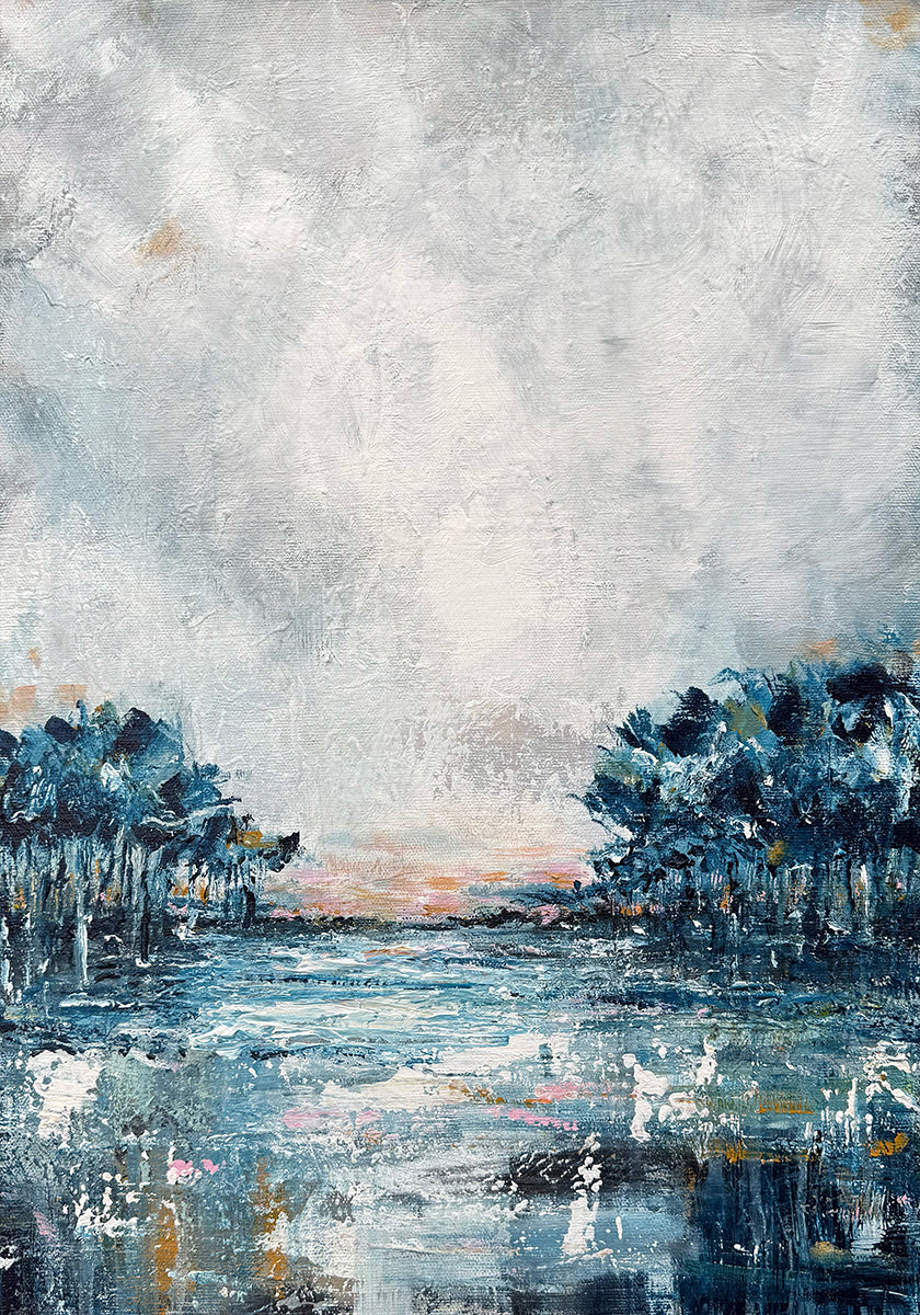 Manifesto blu invernale