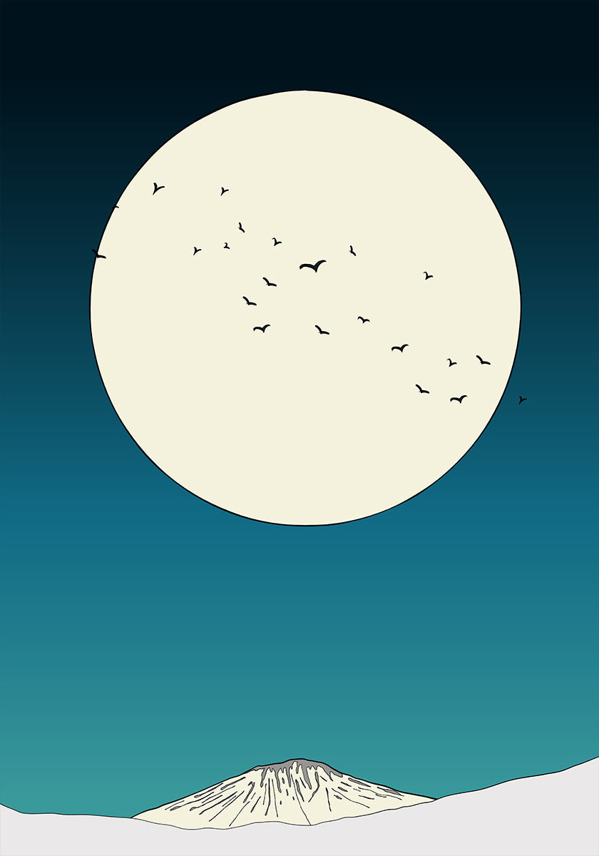 Poster dell'ascesa al chiaro di luna