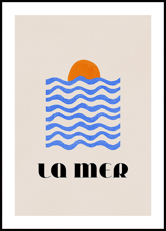 La Mer Abstract Ocean Poster No. 03 (NEW) - Posterbox