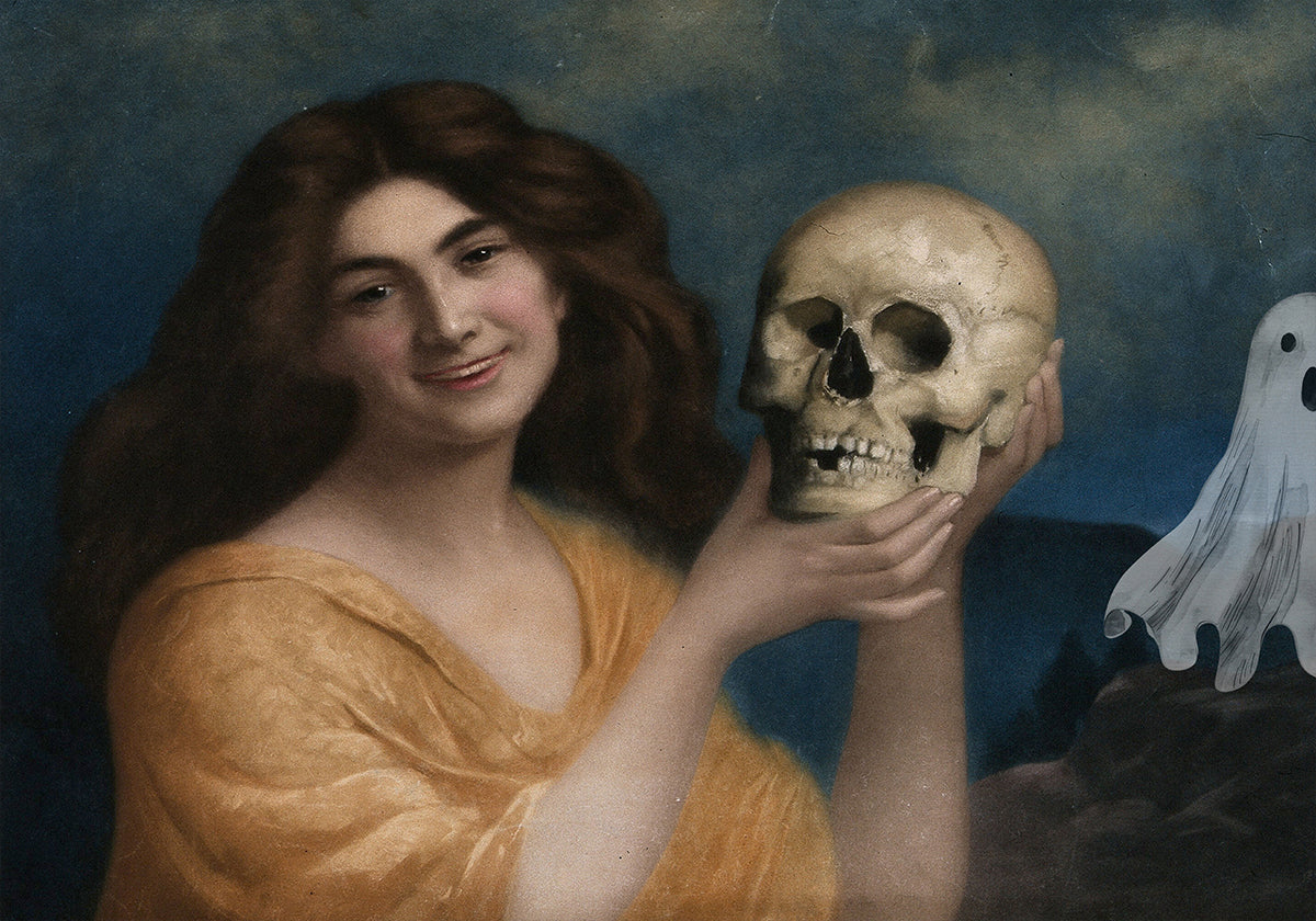 Poster di collage di pittura di Halloween