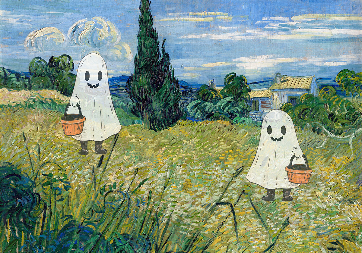 Manifesto del paesaggio di Halloween