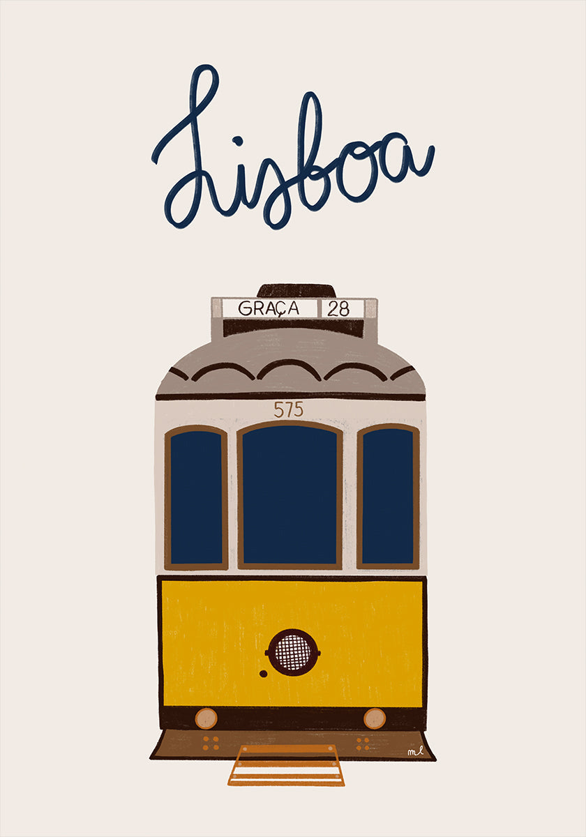 Poster del tram di Lisbona