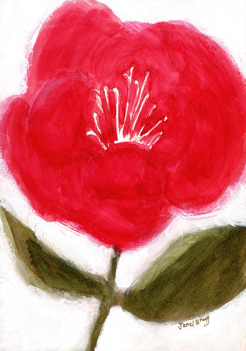 Floreale in rosso per il poster Cierra