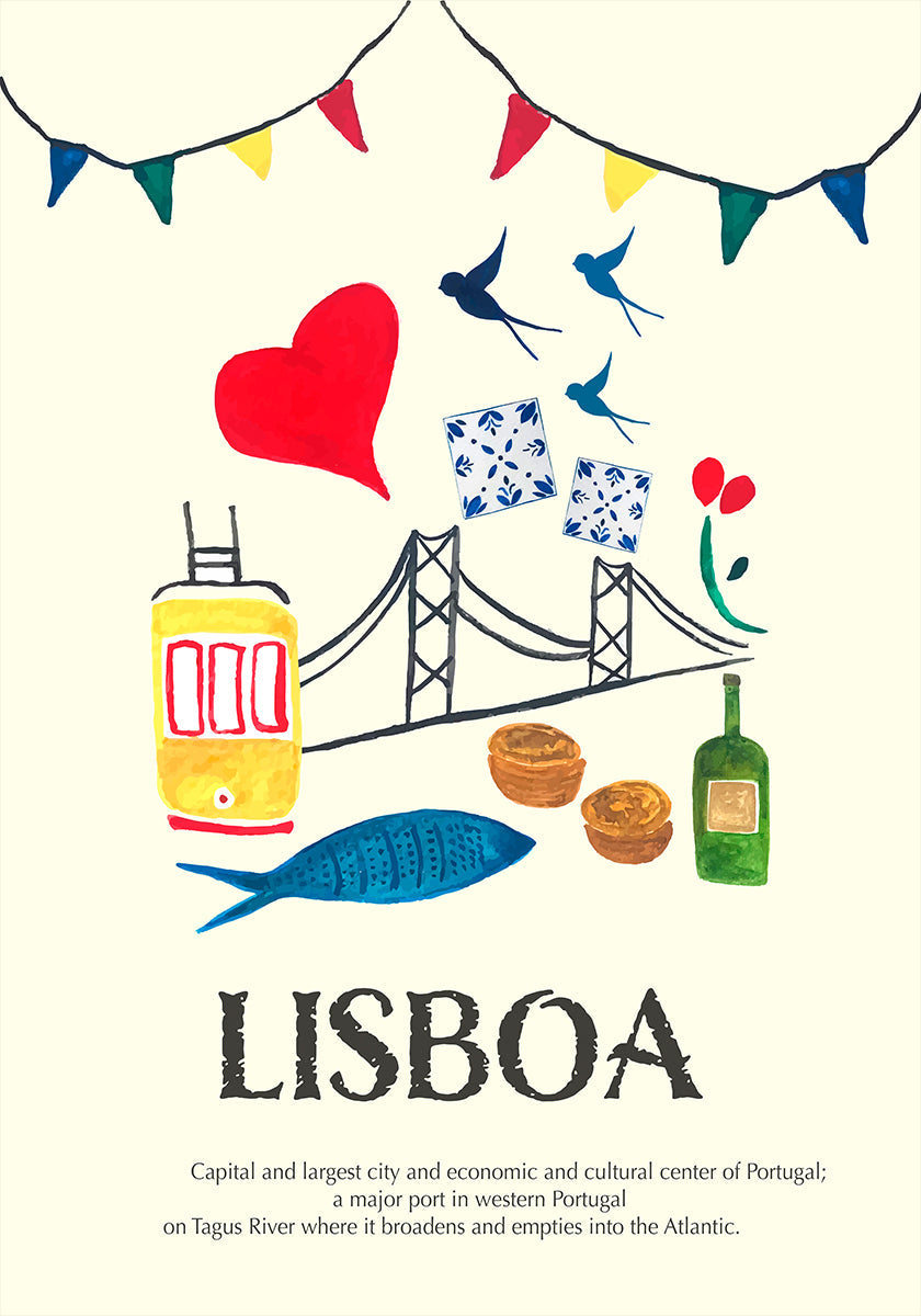 Poster Lisbona Poster