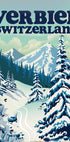 Verbier Switzerland Ski Poster Plakat - Posterbox