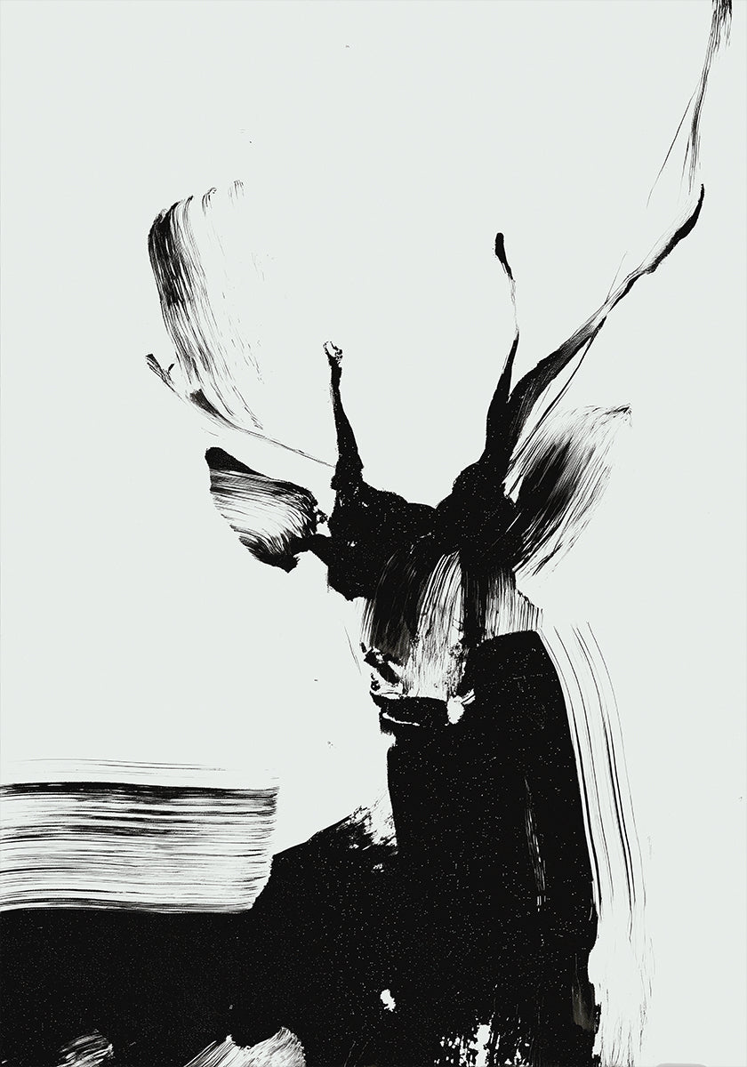 Cervi pennellata nel poster