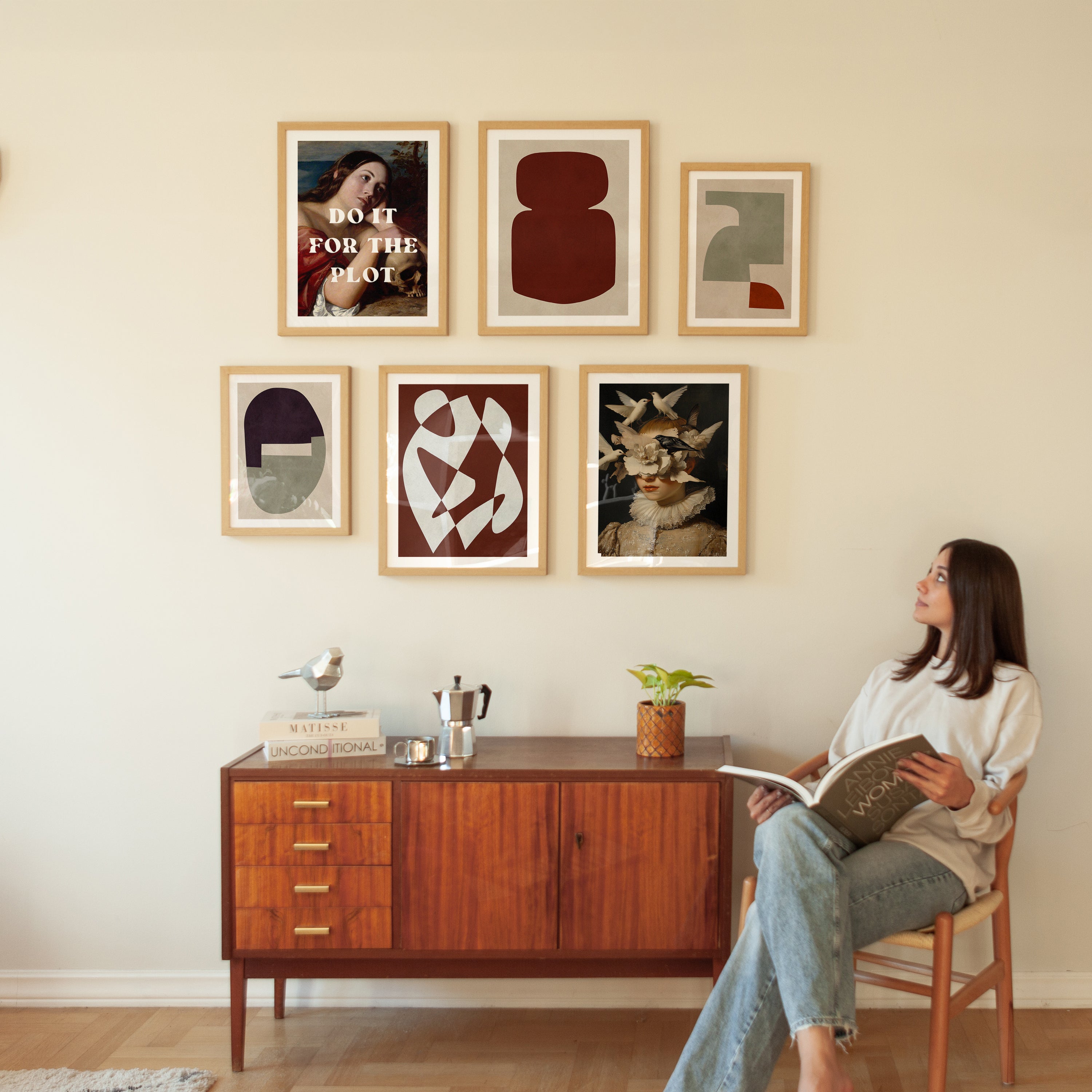 Poster da parete per galleria moderna neutra