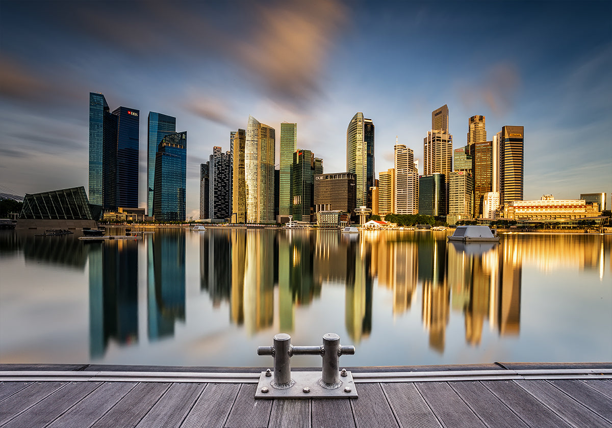 Mattina d'oro a Singapore