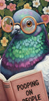 Curious Pigeon Reader Poster - Posterbox