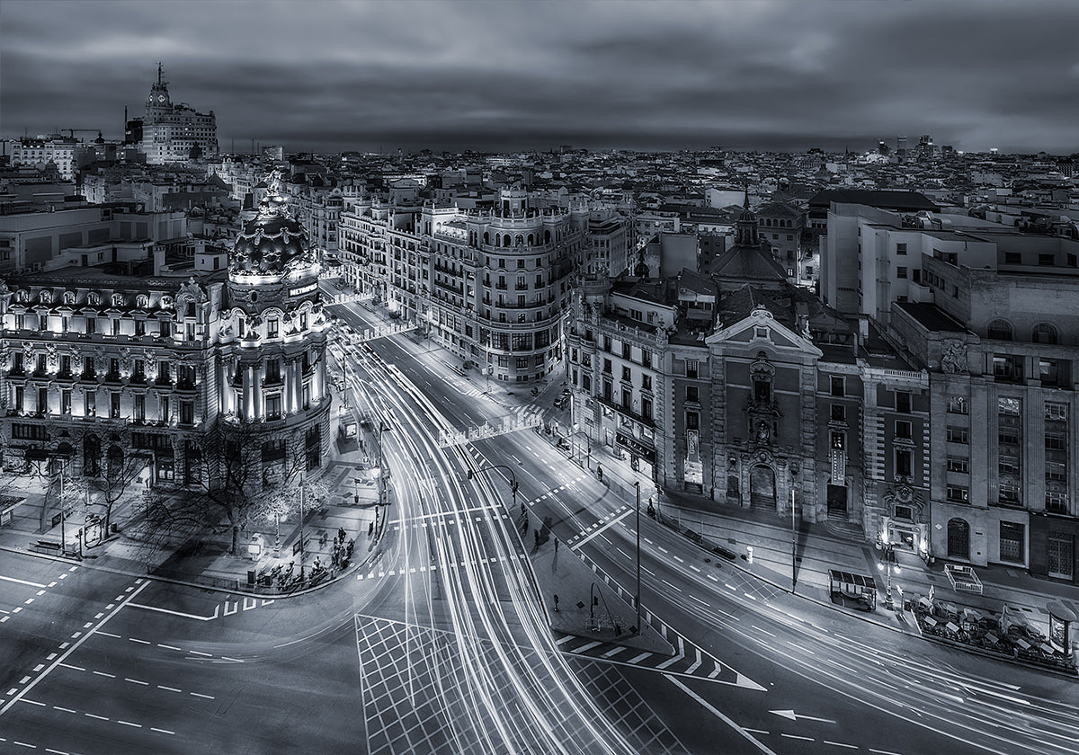 Luci della città di Madrid