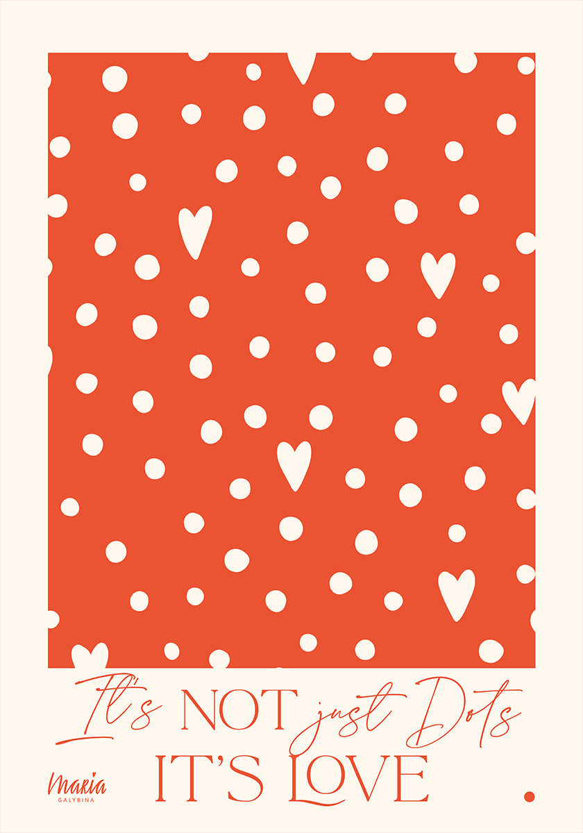 About Love. Dots Plakat - Posterbox
