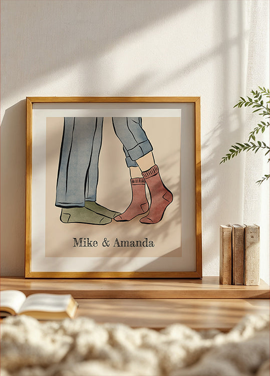 Couple Names Personal Poster - Posterbox