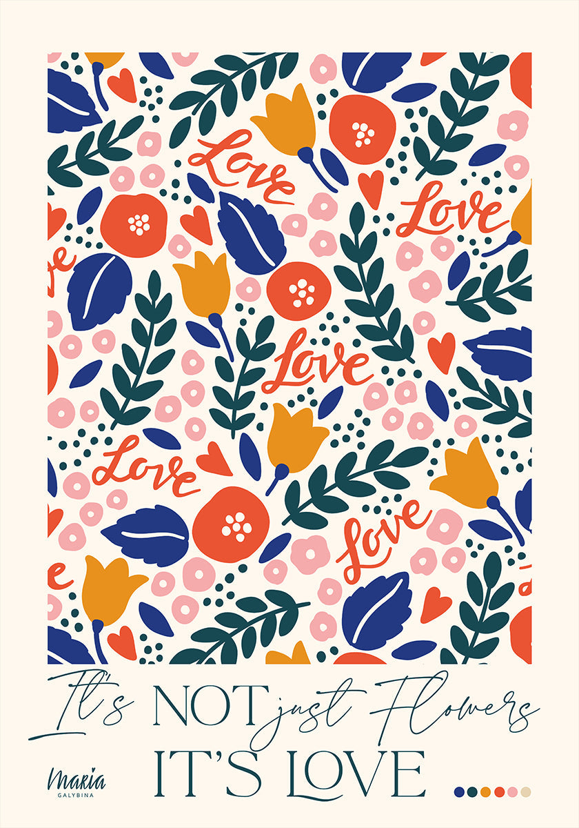 About Love. Tiny Flowers Plakat - Posterbox
